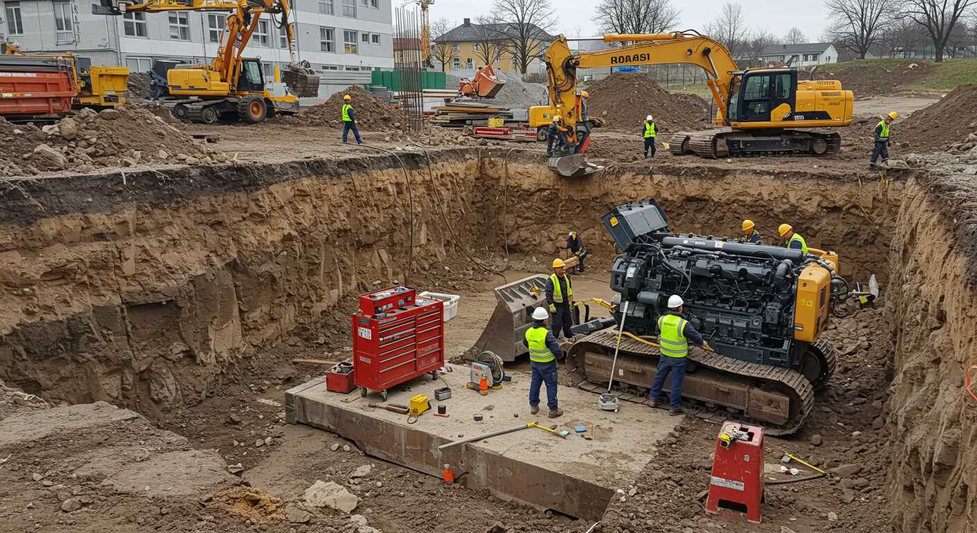 Ремонт двигателя строительной техники