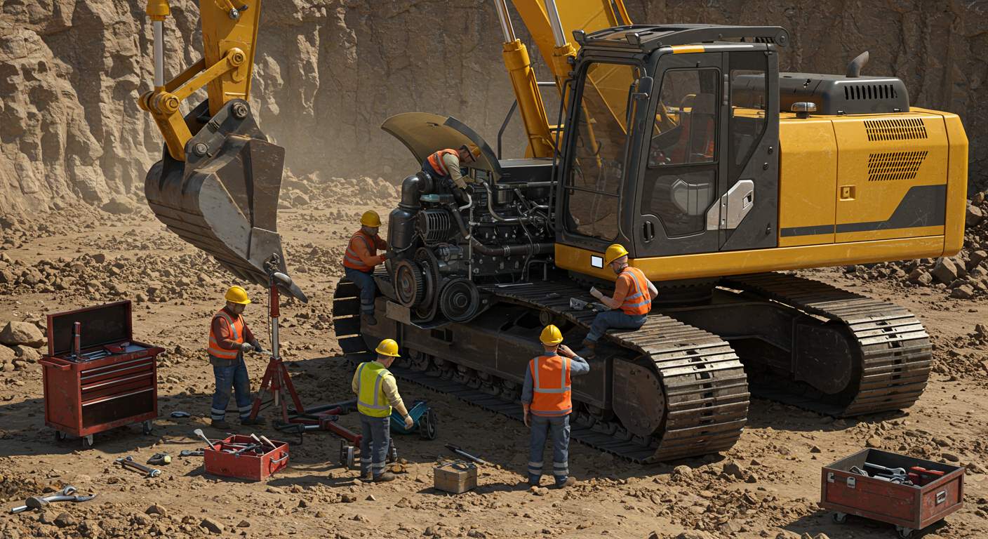 Ремонт двигателей экскаваторов