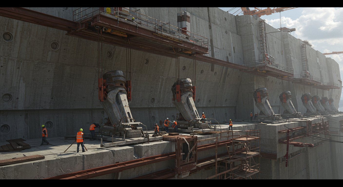 Установка съемной опалубки