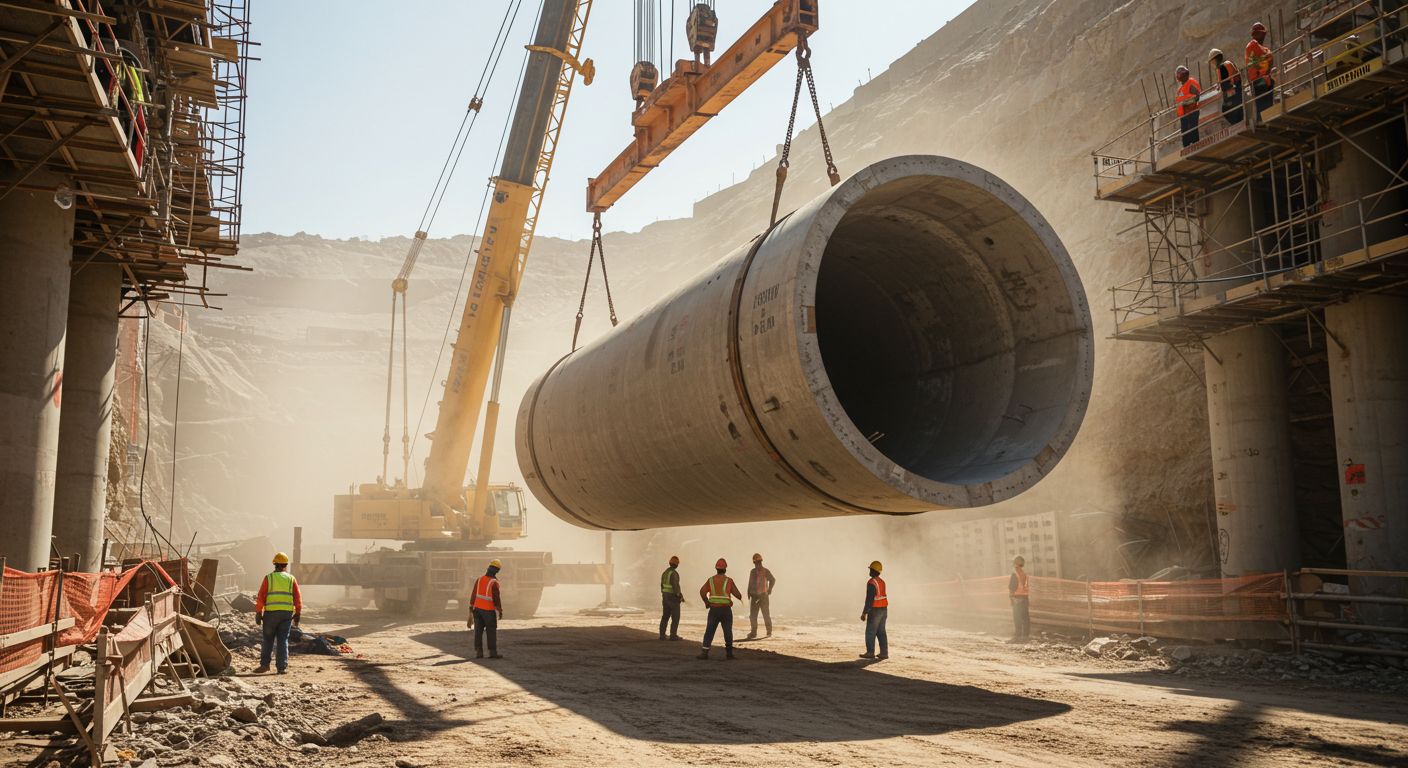 Установка туннельной опалубки