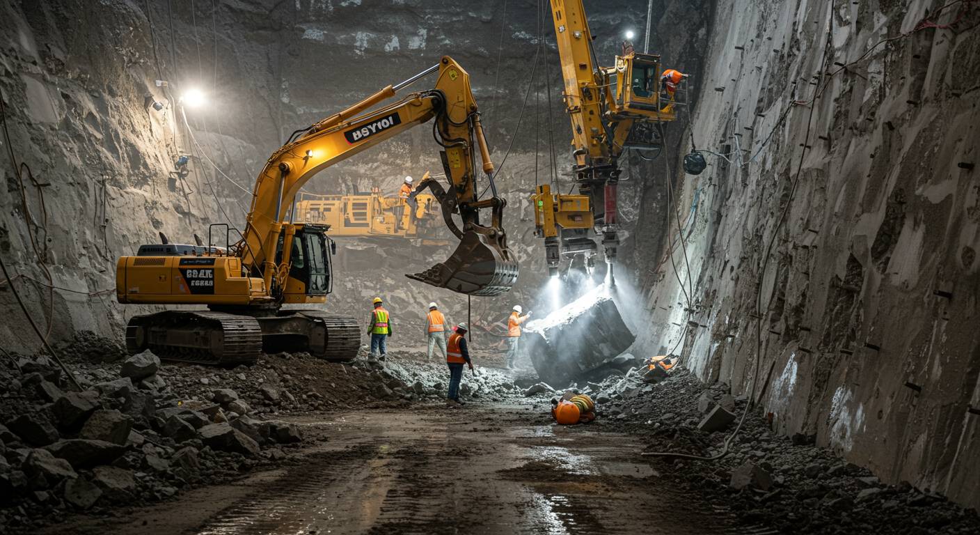 Монтаж туннельной опалубки