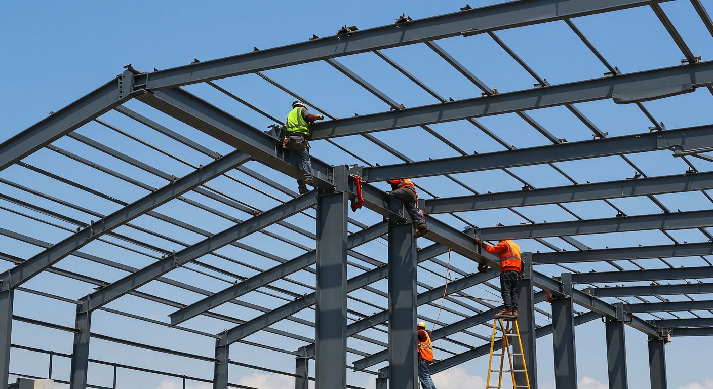 Монтаж каркасных зданий из металла