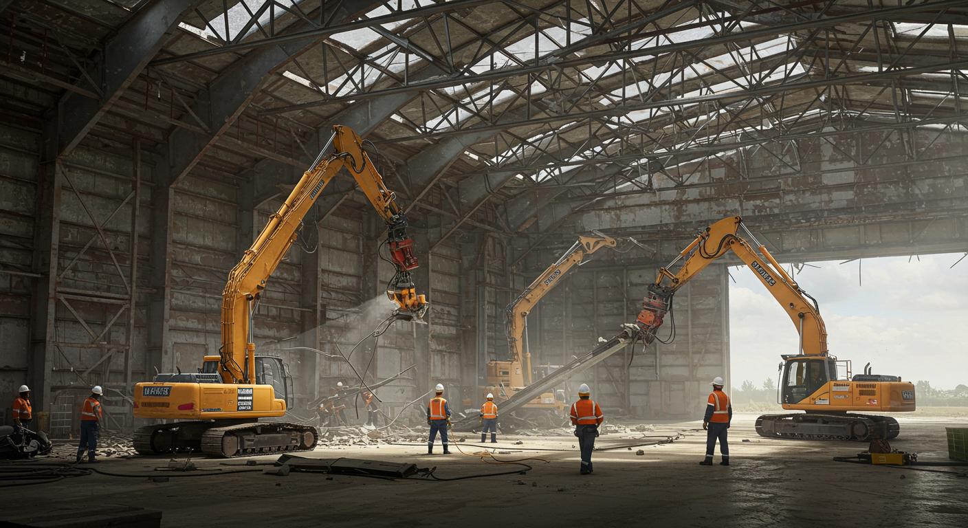 Демонтаж ангаров и hangar конструкций