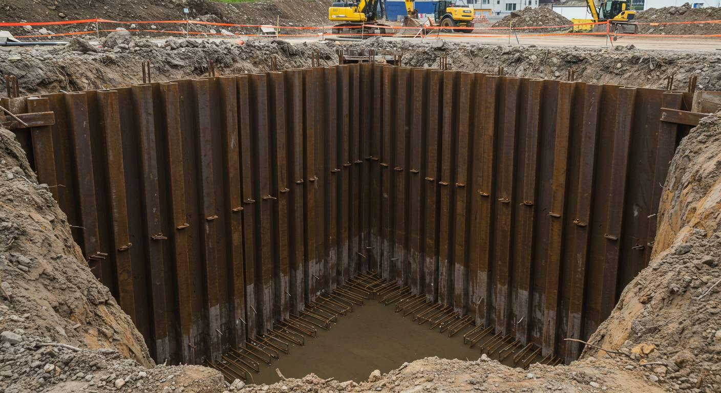 Материалы ограждений котлована