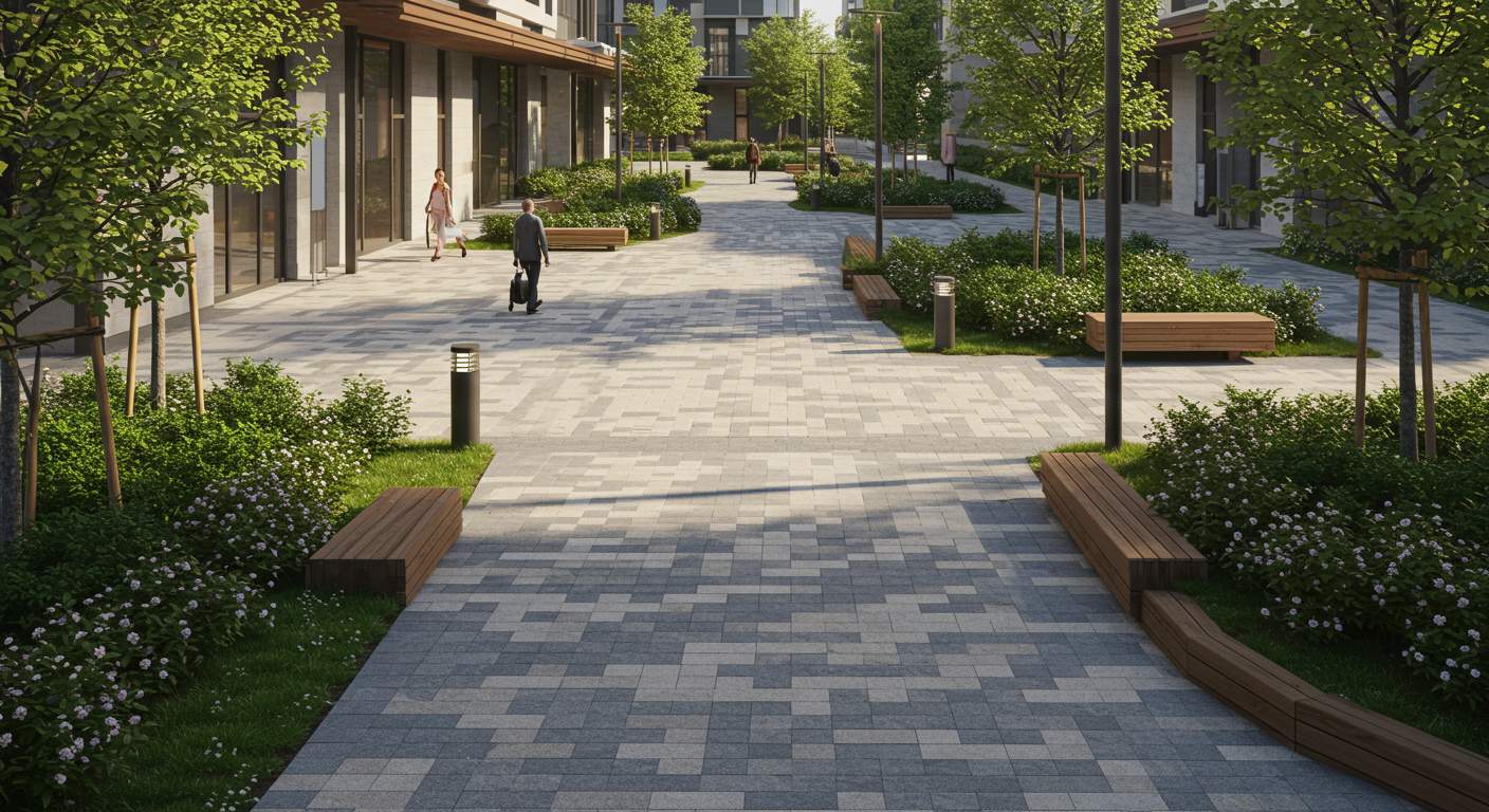 Тротуары и пешеходные зоны