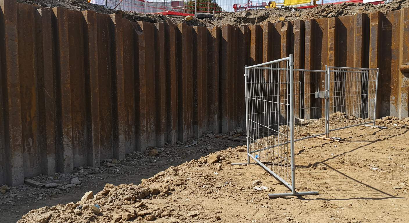 Аренда временных металлических заборов