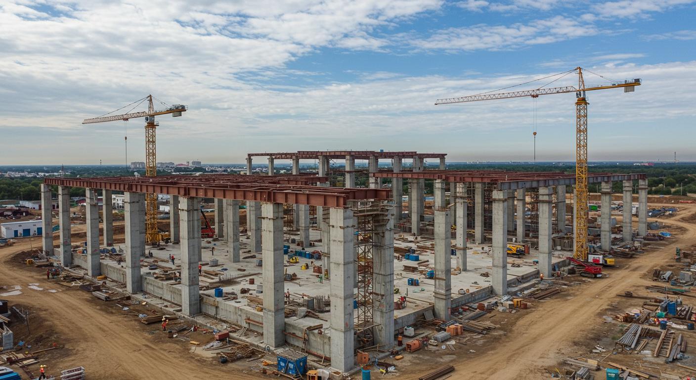 Монолитный каркас здания