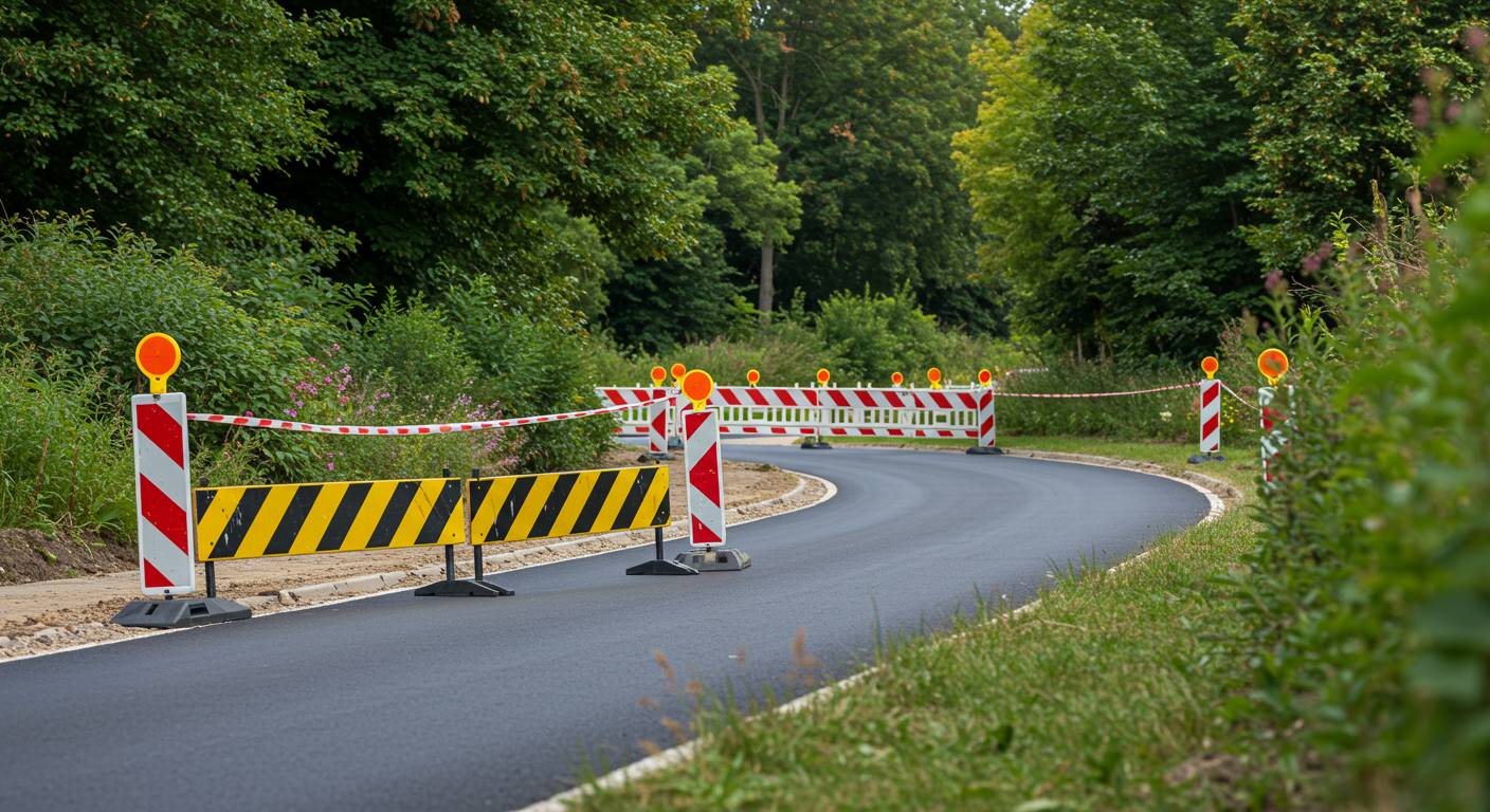 Дорожные ограждения и знаки