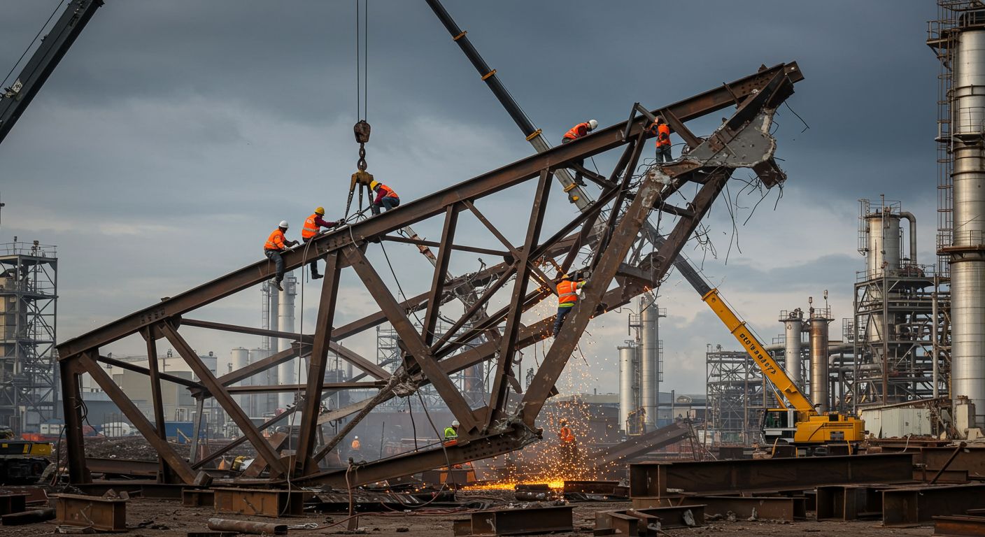 Демонтаж металлоконструкций