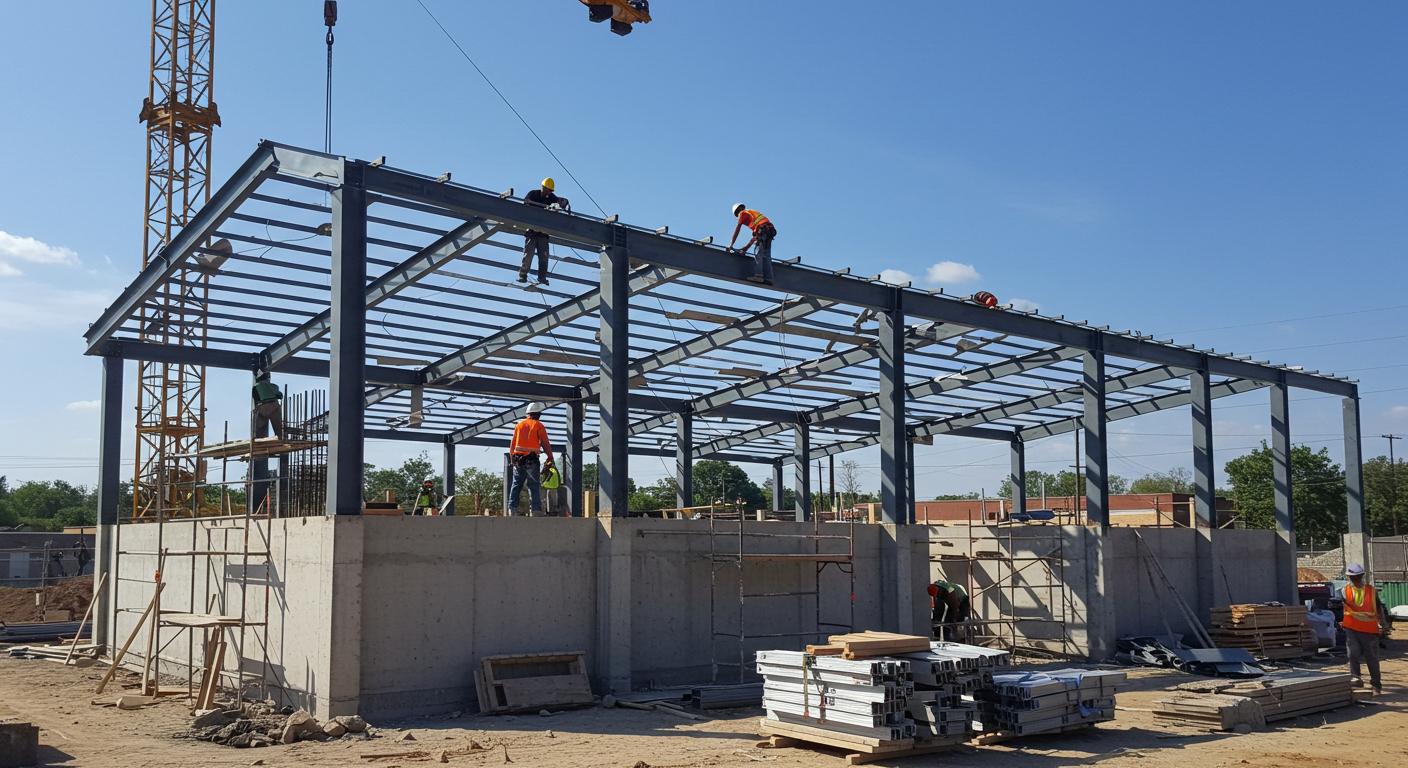 Монтаж металлической кровли