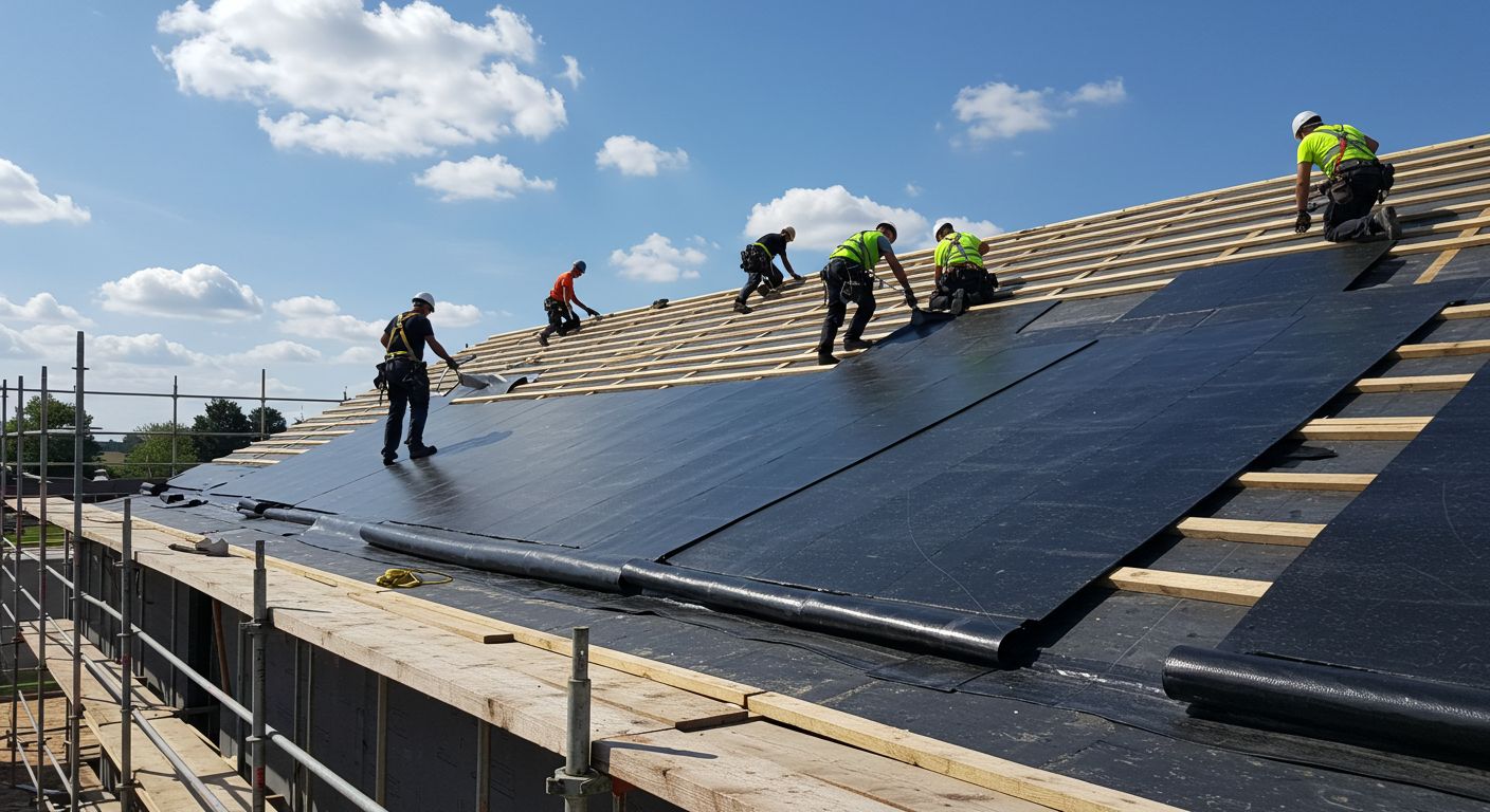 Монтаж мягкой кровли