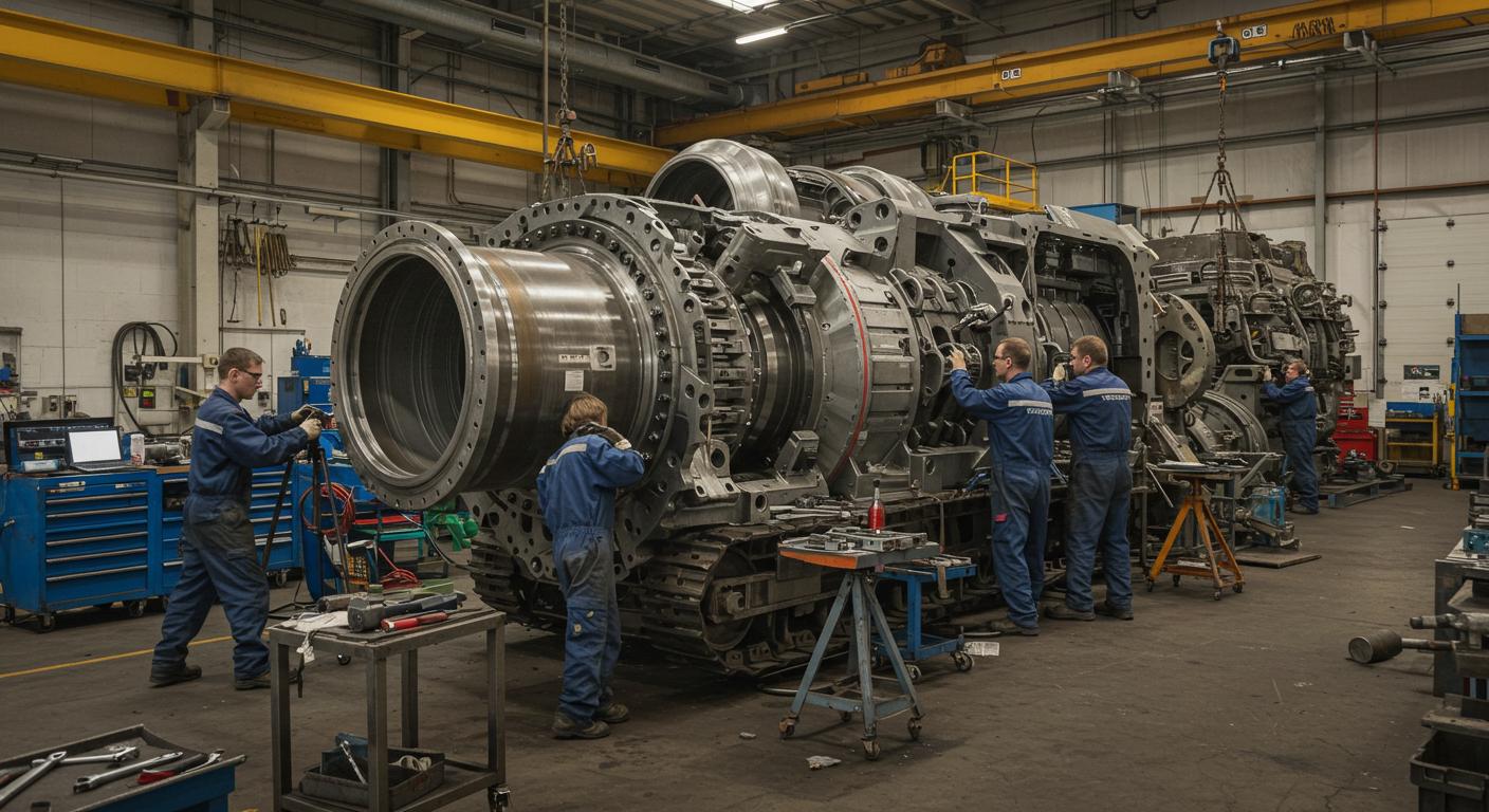 Ремонт промышленного оборудования в процессе